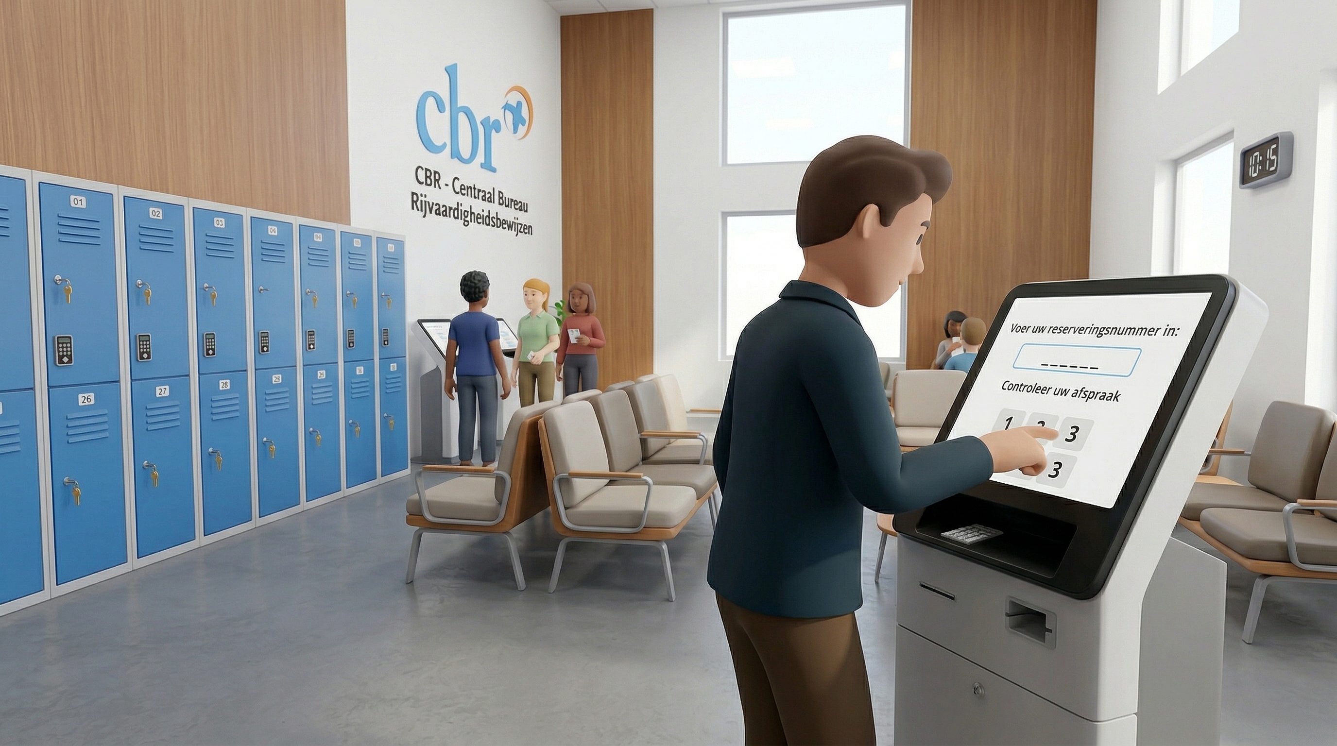 CBR exam centre check-in