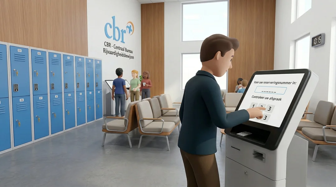 CBR-examencentrum inchecken
