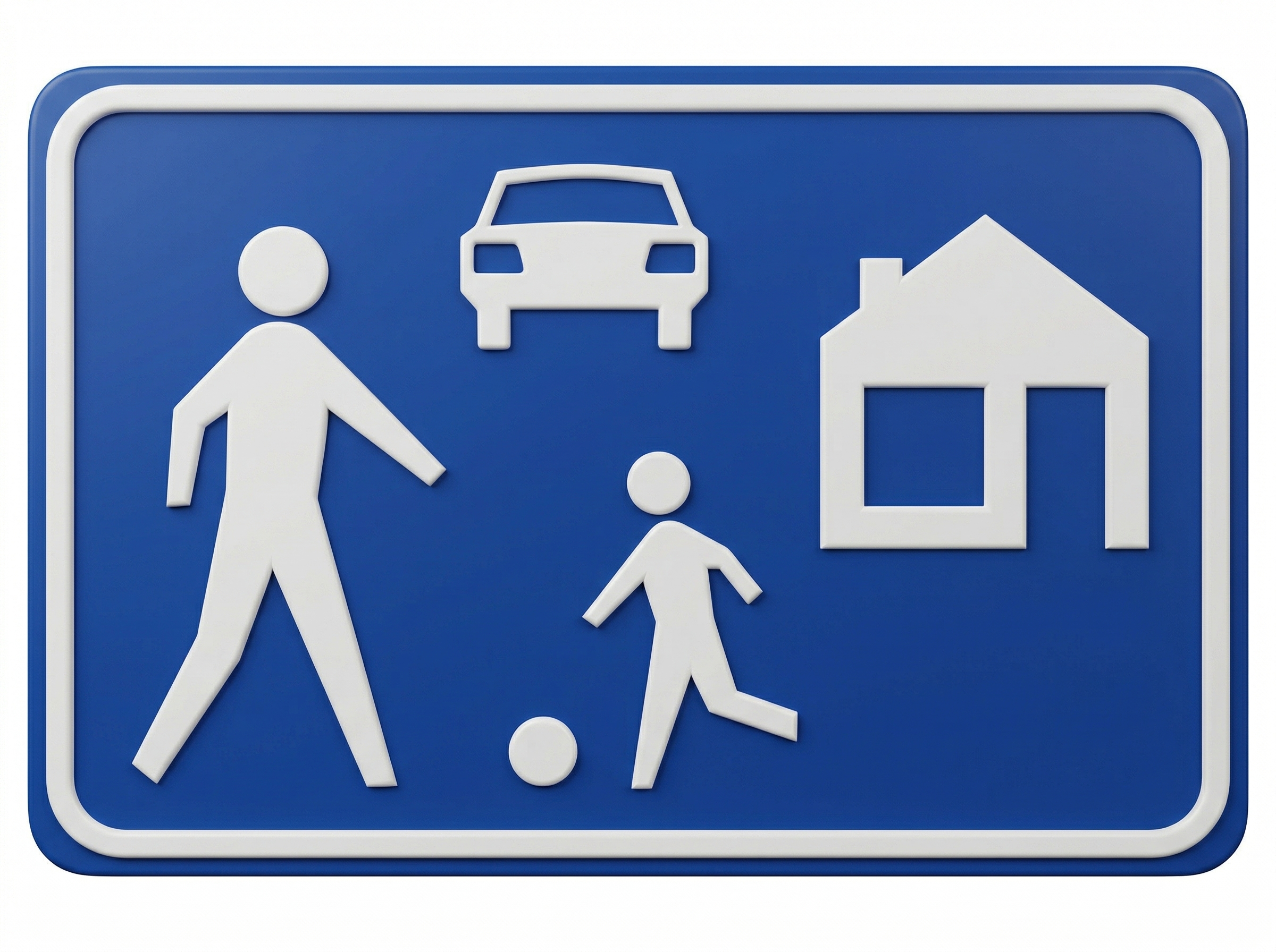 Verkeersbord G5 woonerf