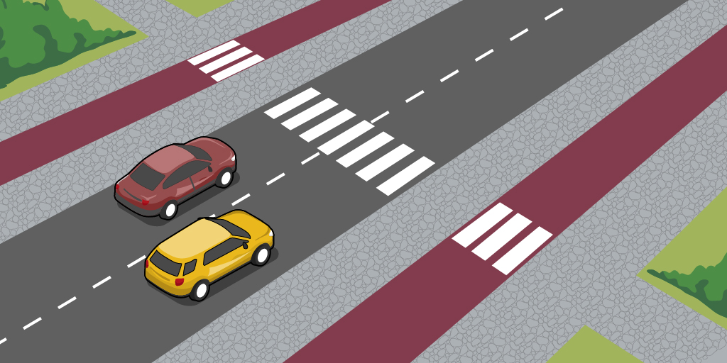 Overtaking near a zebra crossing is prohibited