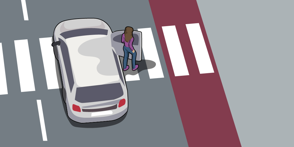 Pedestrian crossing — zebra crossing